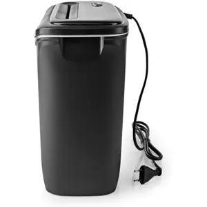 Trituradora de papel 6x A4 12l 300W - preta