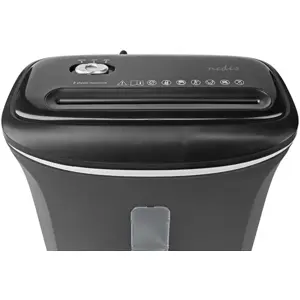 Trituradora de papel 6x A4 12l 300W - preta