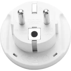 Adaptador de viagem Universal ➝ Schuko (tipo F)