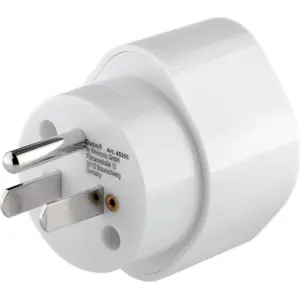 Adaptador de viagem Schuko (tipo F) ➝ USA/Japão (tipo B)