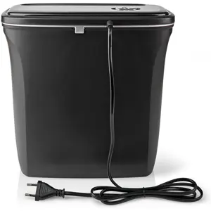 Trituradora de papel 6x A4 12l 300W - preta