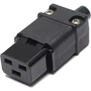 Ficha IEC C19 (fêmea) 3pin 16A p/ cabo (ligação parafuso)