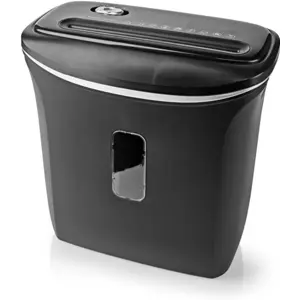 Trituradora de papel 6x A4 12l 300W - negro