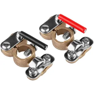 Conjunto de Bornes de bateria com aperto fácil p/ cabos 4..12.8mm