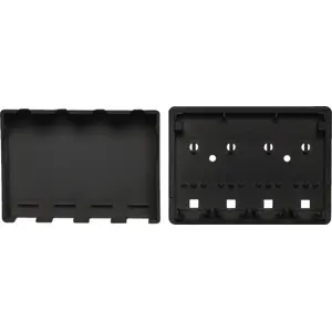 Caja para conectores Keystone 4 puertos - negra