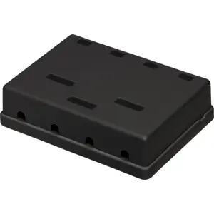 Caja para conectores Keystone 4 puertos - negra