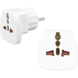 Adaptador de viagem Universal ➝ Schuko (tipo F)