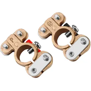 Conjunto de Bornes de bateria com aperto fácil p/ cabos 4..12.8mm