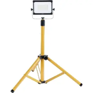 Projector LED tipo obras c/ tripé telescópico 230Vac 1x50W 5500lm 4000K IP65
