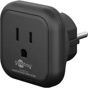 Adaptador de viagem USA/Japão (tipo B) ➝ Schuko (tipo F)