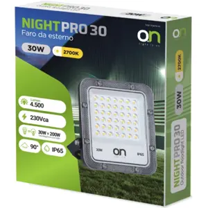 Projetor LED 230V 30W 2700K (branco quente) 4500lm - IP65