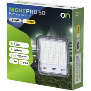 Projetor LED 230V 50W 2700K (branco quente) 7500lm - IP65
