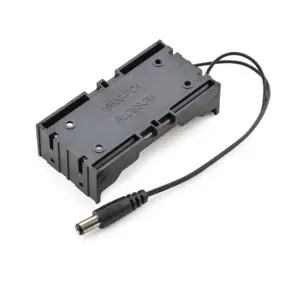 Suporte de pilhas 2x 18650 com conector DC2.1